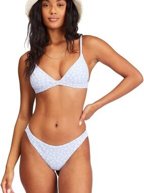 Billabong Light Blue Floral Triangle Bikini